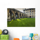 Courtyard with Lush Green Wall Decal