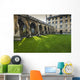 Courtyard with Lush Green Wall Decal