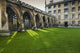 Courtyard with Lush Green Wall Decal