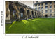 Courtyard with Lush Green Wall Decal