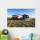 Farmer Augers Yellow Grain Wall Decal Design 2