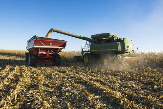 Farmer Augers Yellow Grain Wall Decal Design 2