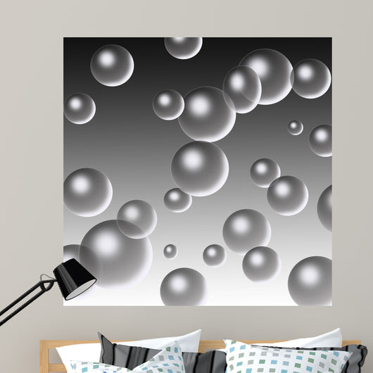 Bubbles Wall Mural