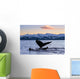 Pair Humpback Whale Tails Wall Decal Design 2