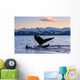 Pair Humpback Whale Tails Wall Decal Design 2