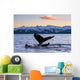 Pair Humpback Whale Tails Wall Decal Design 2