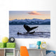 Pair Humpback Whale Tails Wall Decal Design 2