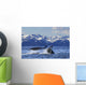 Humpback Whale Lifting Its Wall Decal Design 1