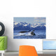 Humpback Whale Lifting Its Wall Decal Design 1