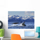 Humpback Whale Lifting Its Wall Decal Design 1