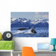 Humpback Whale Lifting Its Wall Decal Design 1