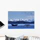 Pair Humpback Whale Tails Wall Decal Design 1