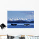 Pair Humpback Whale Tails Wall Decal Design 1