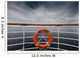 Life Preserver Hanging from Wall Decal