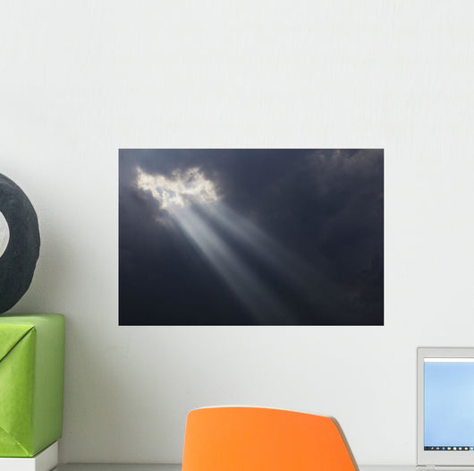 Sunlight Breaking through Dark Wall Decal