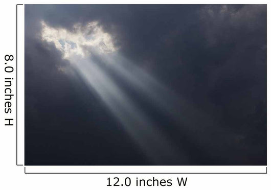 Sunlight Breaking through Dark Wall Decal