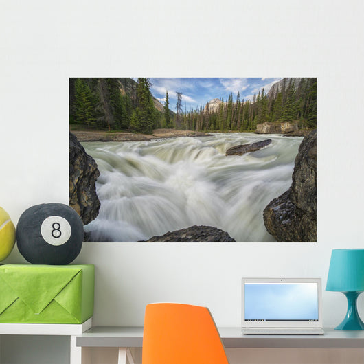 Kicking Horse River Flows Wall Decal Design 3