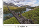 The Takhini River flows through a valley near Kusawa Lake Wall Mural