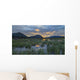 The sun sets behind Toad Mountain near Annie Lake Wall Mural