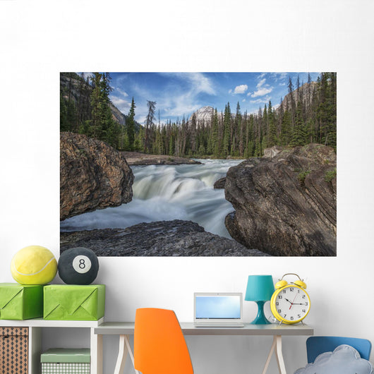 Kicking Horse River Flows Wall Decal Design 1