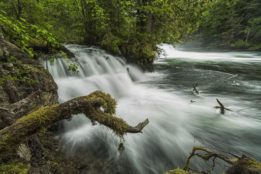 River Flows over Small Wall Decal