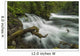 River Flows over Small Wall Decal