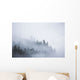 Fog Shrouded Trees Wall Decal