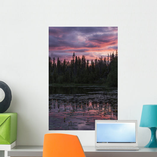 Sunset over Small Beaver Wall Decal