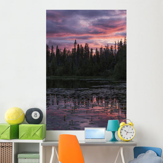 Sunset over Small Beaver Wall Decal