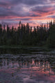 Sunset over Small Beaver Wall Decal