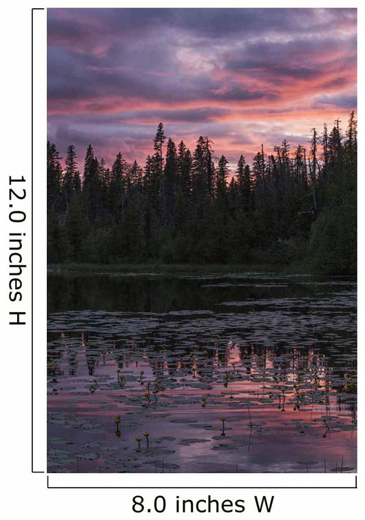 Sunset over Small Beaver Wall Decal