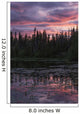 Sunset over Small Beaver Wall Decal