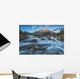 Sunset Lights up Mount Wall Decal Design 1