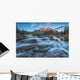 Sunset Lights up Mount Wall Decal Design 1