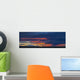 Panoramic View Sunset Lit Wall Decal