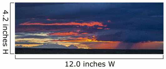 Panoramic View Sunset Lit Wall Decal