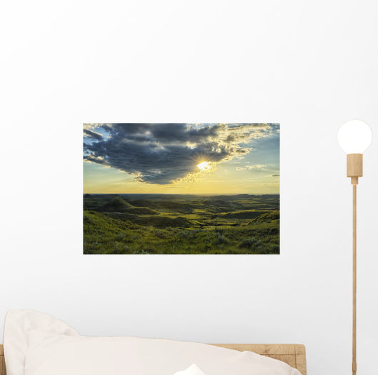 Sun Shines through Cloud Wall Decal