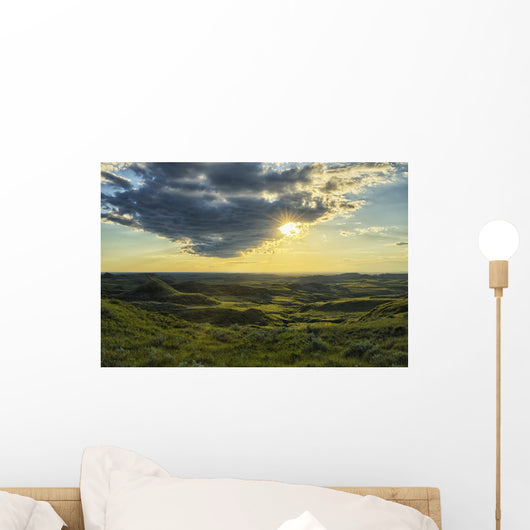Sun Shines through Cloud Wall Decal