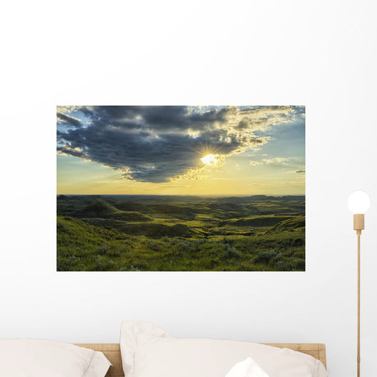 Sun Shines through Cloud Wall Decal