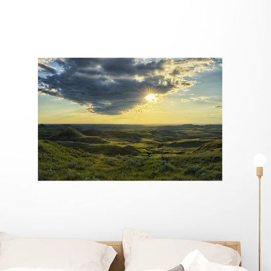Sun Shines through Cloud Wall Decal