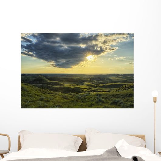 Sun Shines through Cloud Wall Decal