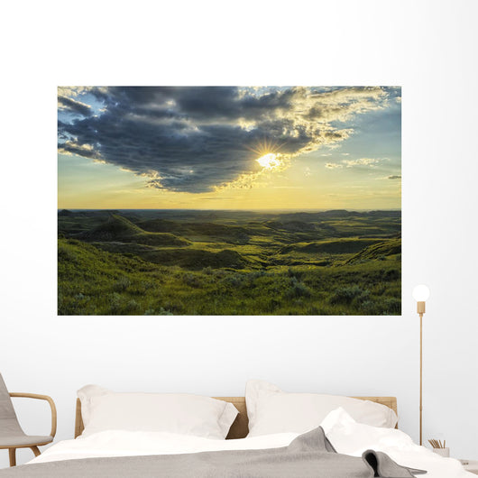 Sun Shines through Cloud Wall Decal