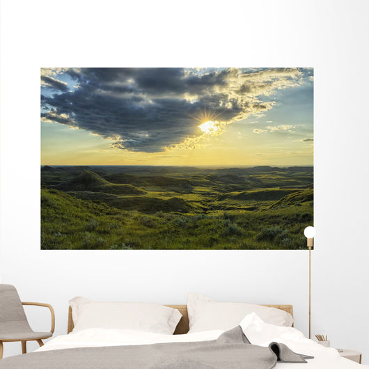 Sun Shines through Cloud Wall Decal