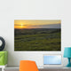 Sunset over Killdeer Badlands Wall Decal Design 2