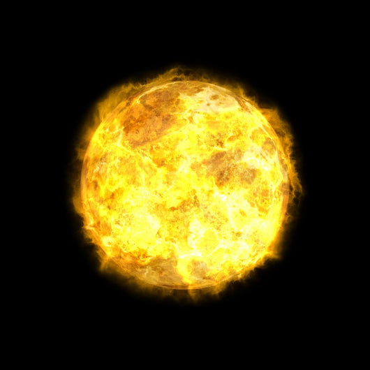 the sun in space Wall Mural