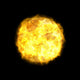 the sun in space Wall Mural