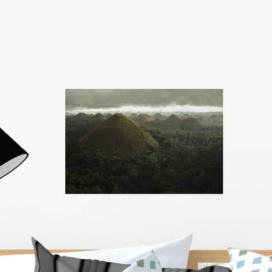 Chocolate Hills Landscape Wall Decal