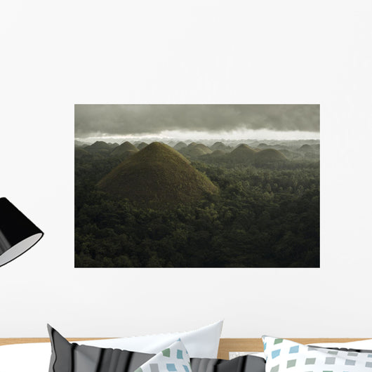 Chocolate Hills Landscape Wall Decal