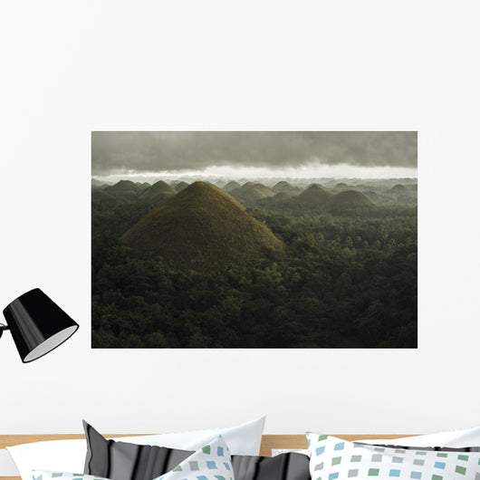 Chocolate Hills Landscape Wall Decal