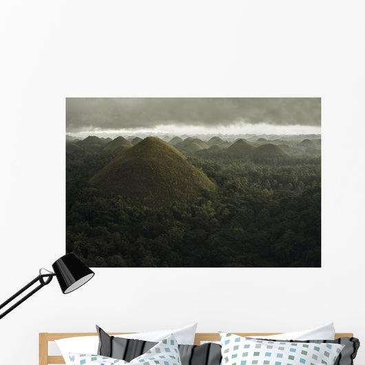Chocolate Hills Landscape Wall Decal